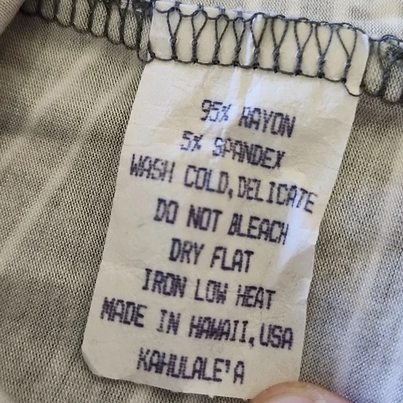 KAHULALE'A Hawaii Cattleya Orchid T-Shirt Midi Casual Dress Pink Gray Islandwear - Picture 7 of 7